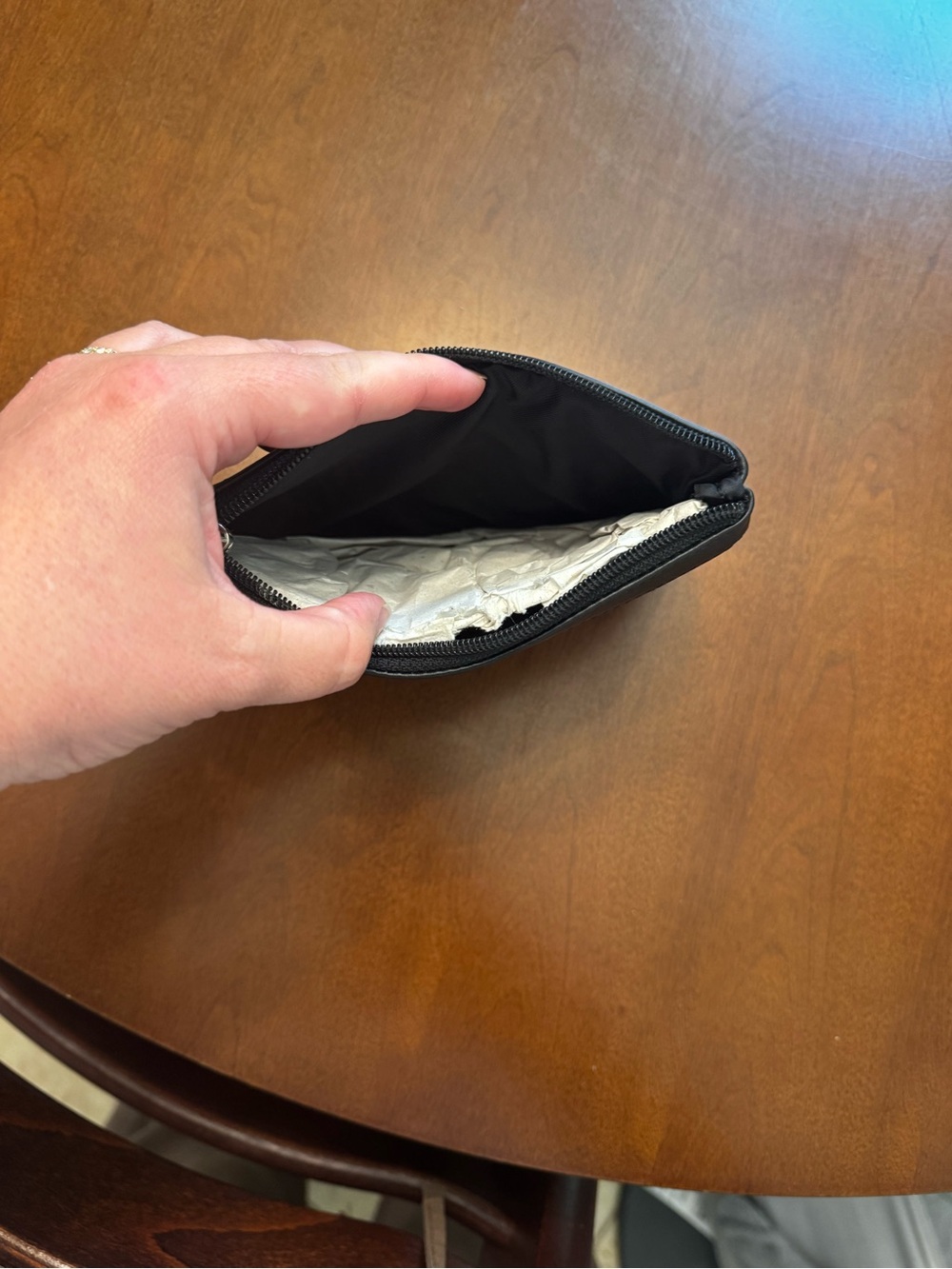 The Sak Black Knit Zip Pouch - Picture 3 of 4